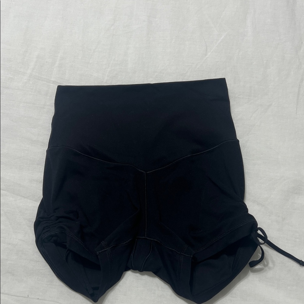 Aerie Black High-Waisted Athletic Shorts